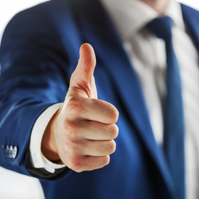 Law Office — Lawyer Showing Thumb Up in Southfield, MI